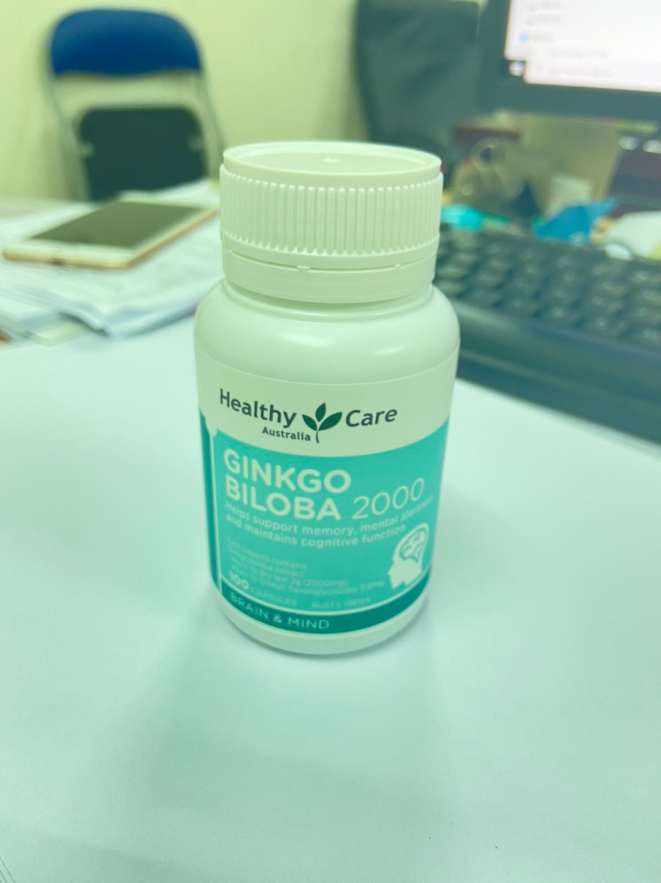 [SALE 10K] Viên bổ não Healthy Care Ginkgo Biloba 2000mg 100 viên của Úc