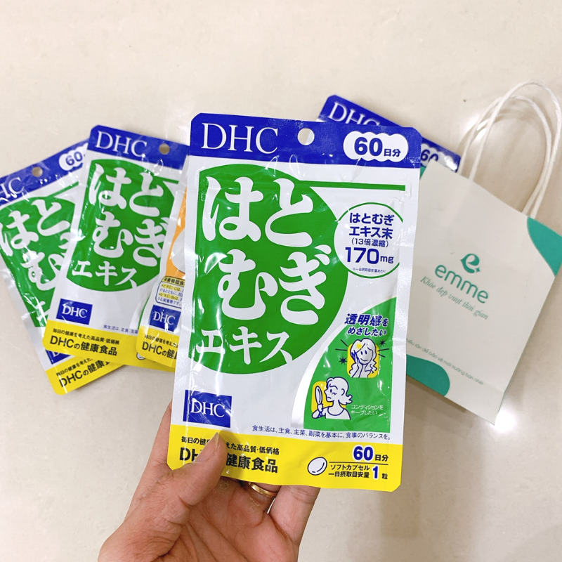 [Chính hãng] Viên uống trắng da DHC Adlay Extract Nhật Bản sáng da, dưỡng ẩm | Thế Giới Skin Care