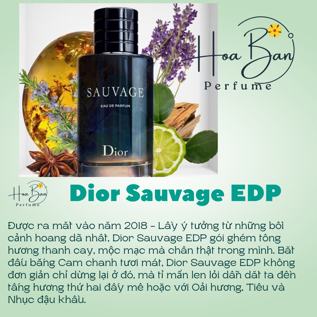 [Chính Hãng] Nước Hoa Nam Dior Sauvage EDP 5ml 10ml [Tester] Nước Hoa Chiết Dior Sauvage EDP ấm áp đầy quyến rũ | Thế Giới Skin Care