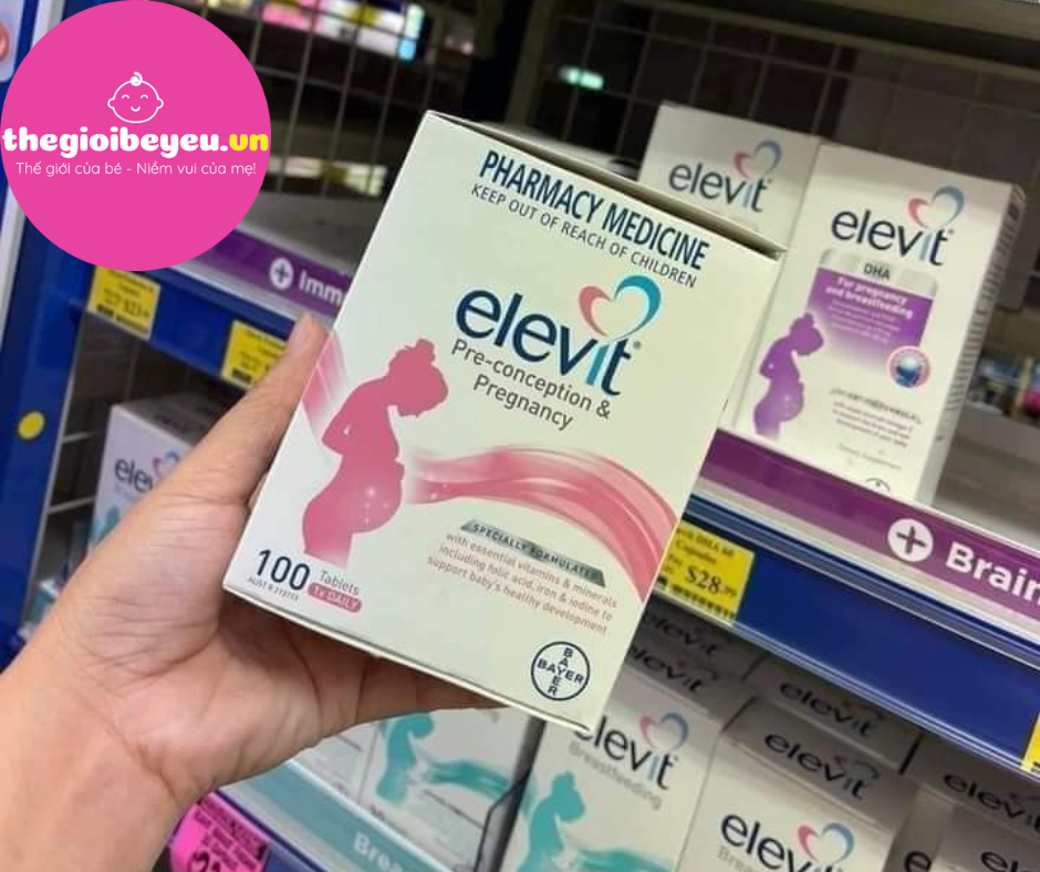 Vitamin tổng hợp cho bà bầu Elevit Úc 100 viên